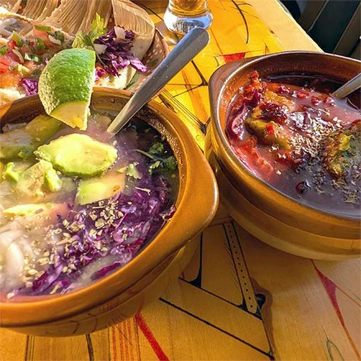 Pozole Rojo & Verde at Estrella Negra